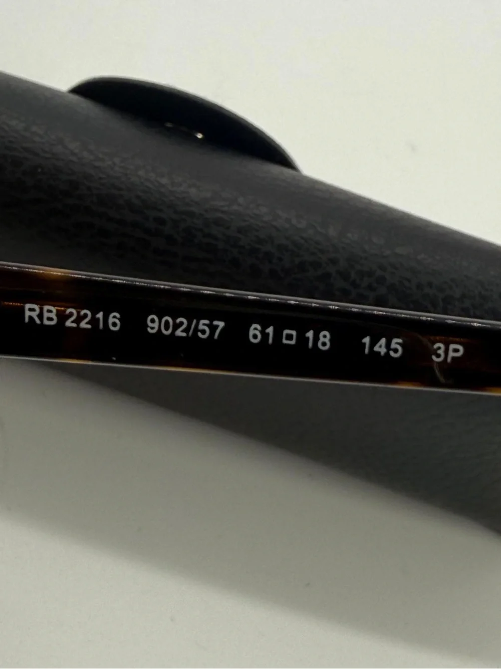 RAY-BAN SUNGLASSES RB2216 902/57 HAVANA FRAME BROWN POLARIZED LENS 145mm
